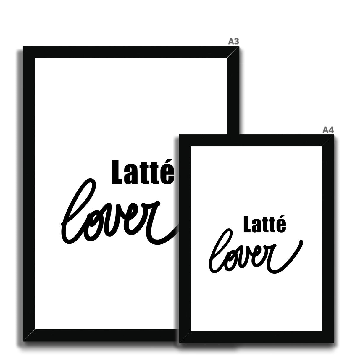 Latté lover - Framed Print