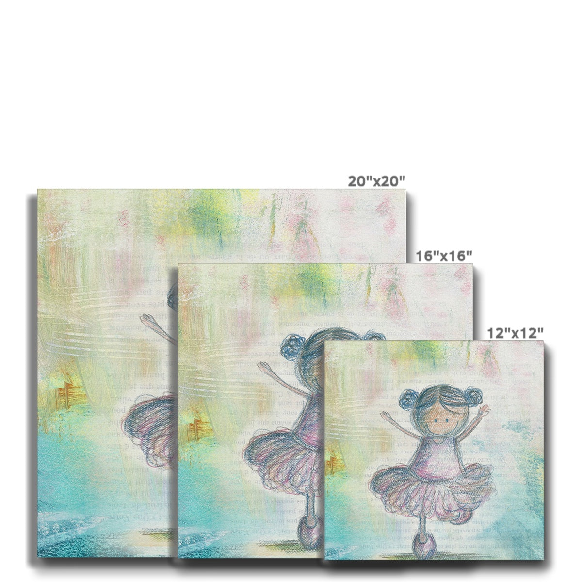 Sparkle in pink - Eco Canvas
