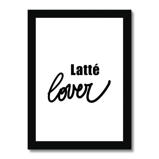 Latté lover - Framed Print