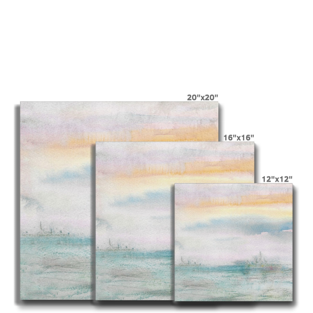 Evening Sky (groter vierkant) Eco Canvas