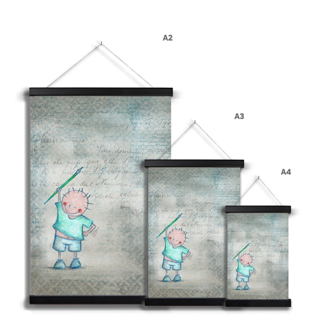 P.S. Fine Art Print with Hanger