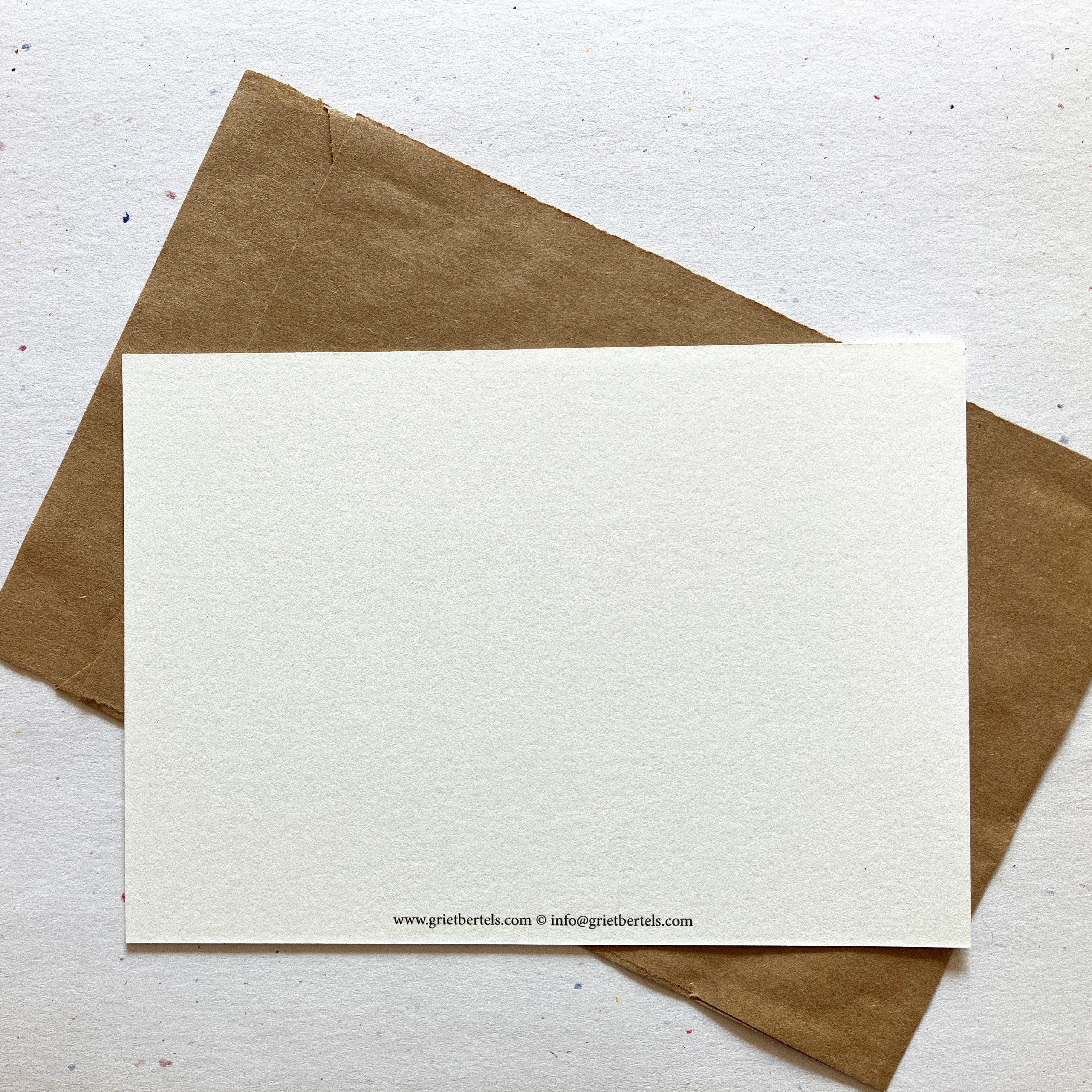 Single Greeting Card with envelope