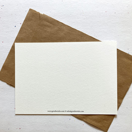 Single Greeting Card with envelope