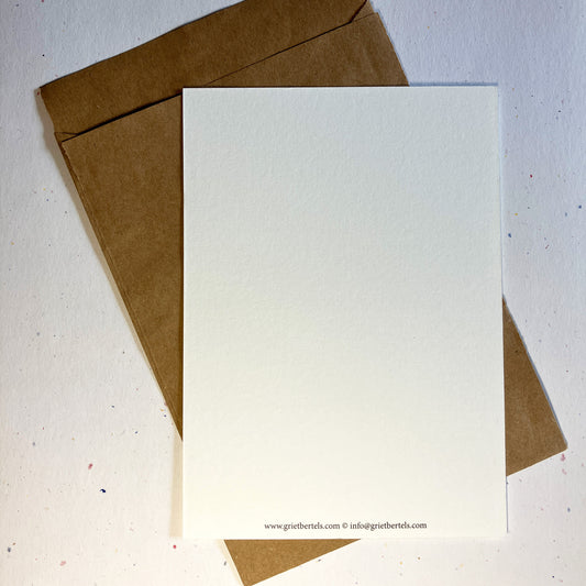 Single Greeting Card with envelope