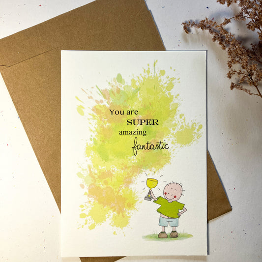Single Greeting Card with envelope