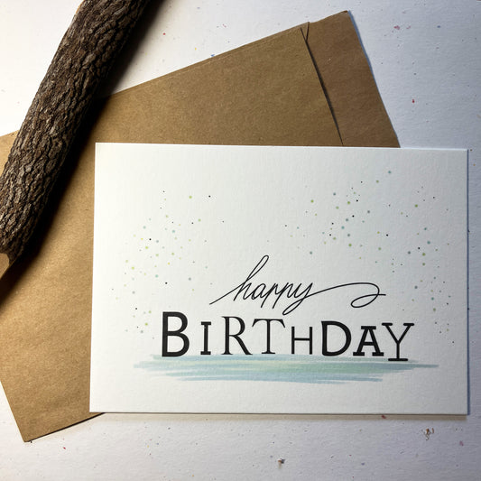 Single Greeting Card with envelope