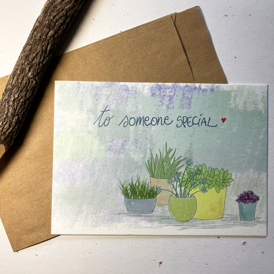 Single Greeting Card with envelope