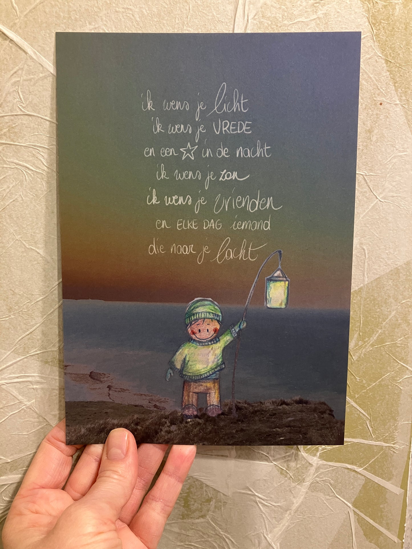 A5 Print - Ik wens je licht, ik wens je vrede...