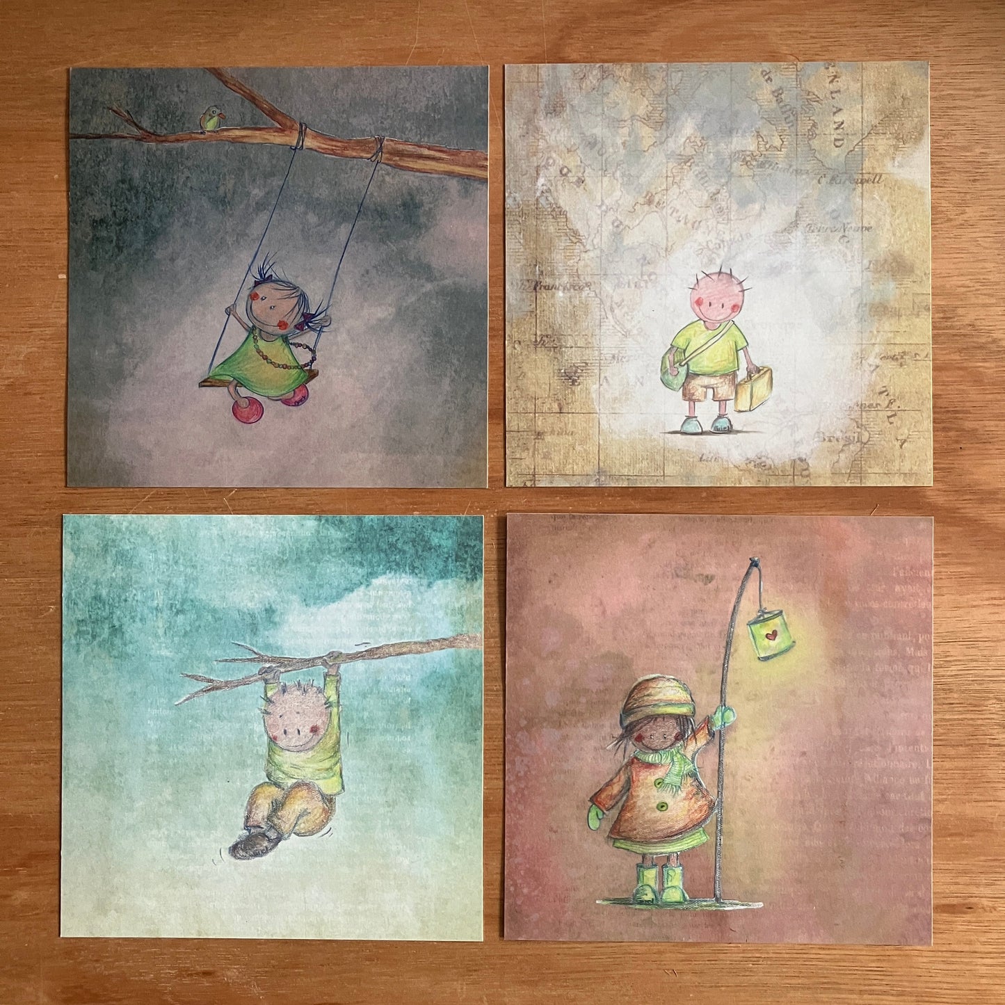 4 Mini Prints in set