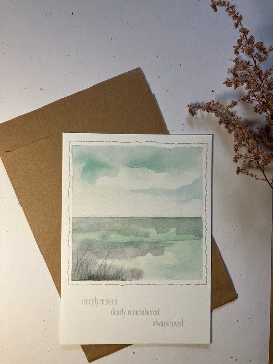 Single Greeting Card with envelope