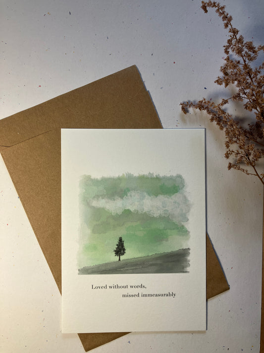 Single Greeting Card with envelope
