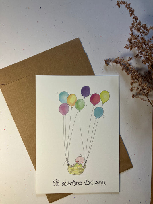 Single Greeting Card with envelope