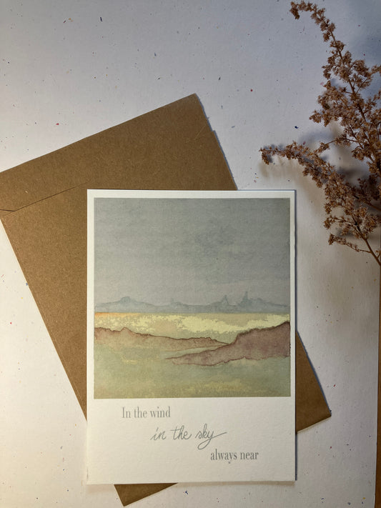 Single Greeting Card with envelope