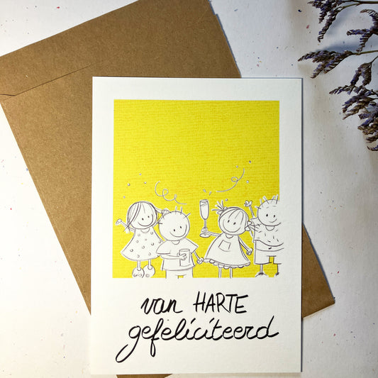 B2B: 10 WENSKAARTEN + 10 OMSLAGEN (LOONZAKJES)