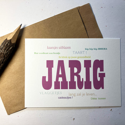 Single Greeting Card with envelope