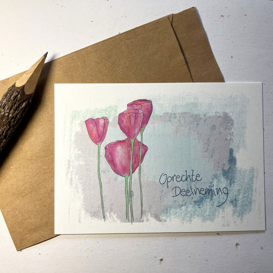 Single Greeting Card with envelope