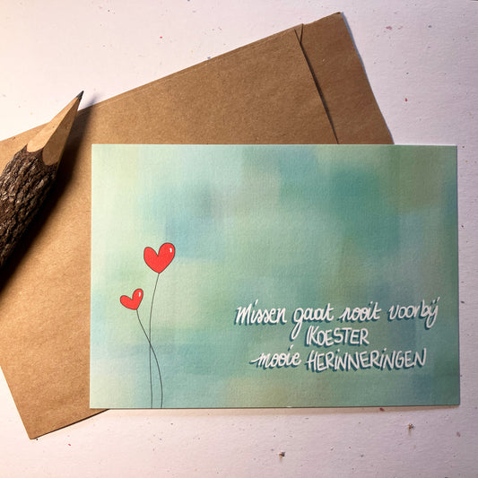 Single Greeting Card with envelope