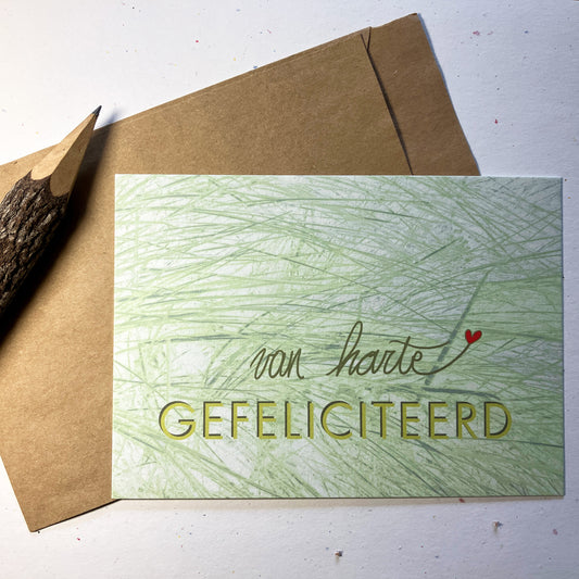 Single Greeting Card with envelope