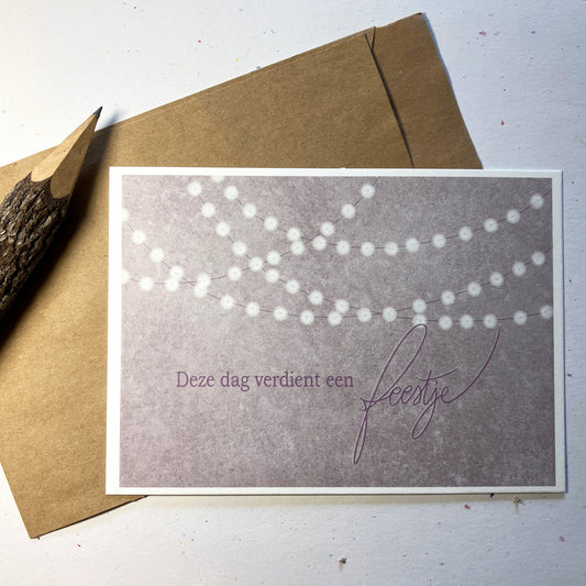 Single Greeting Card with envelope
