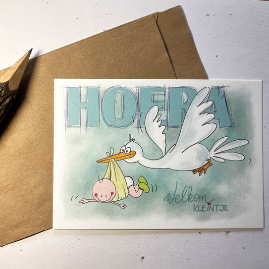 Single Greeting Card with envelope