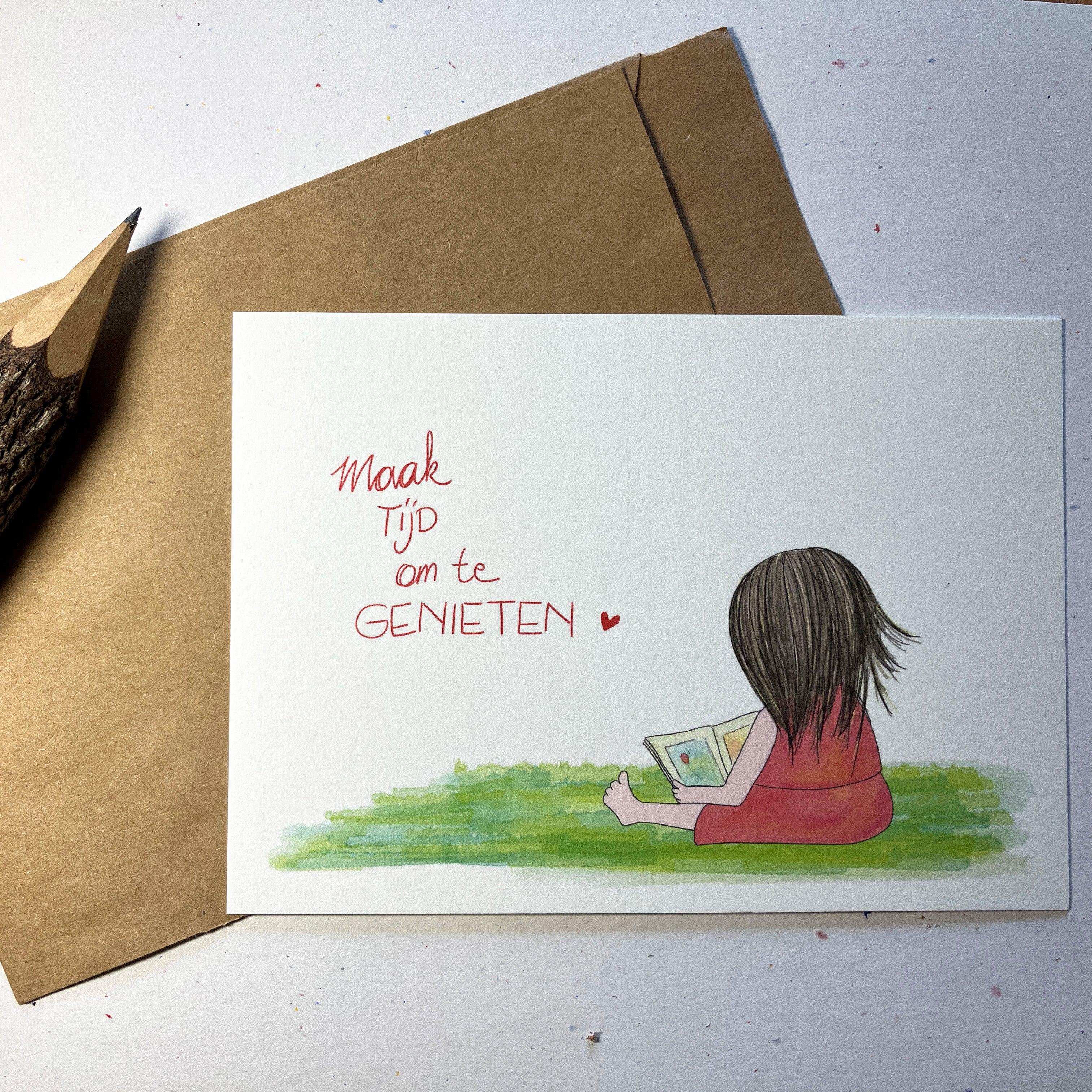 Single Greeting Card with envelope