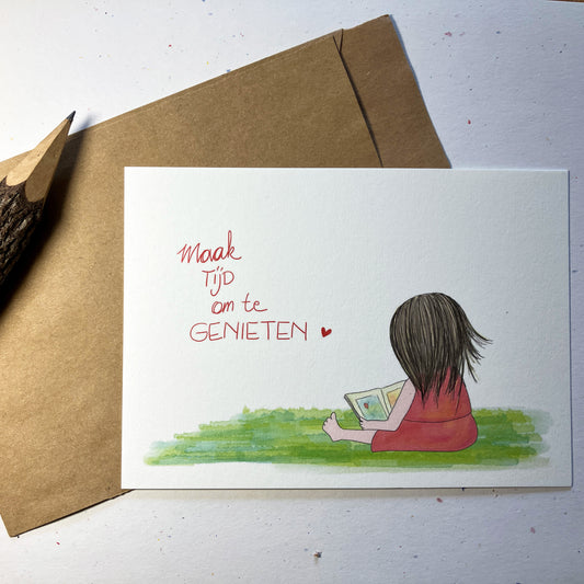 Single Greeting Card with envelope