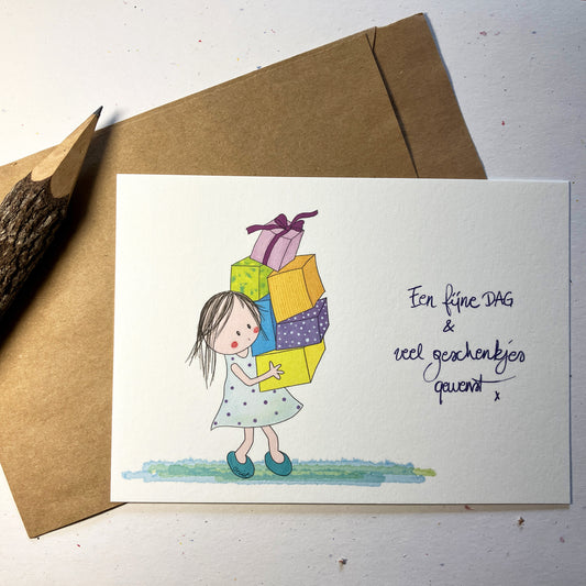 Single Greeting Card with envelope
