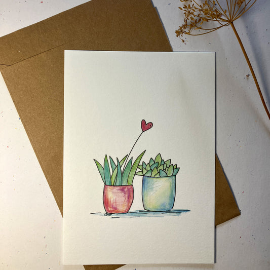 Single Greeting Card with envelope