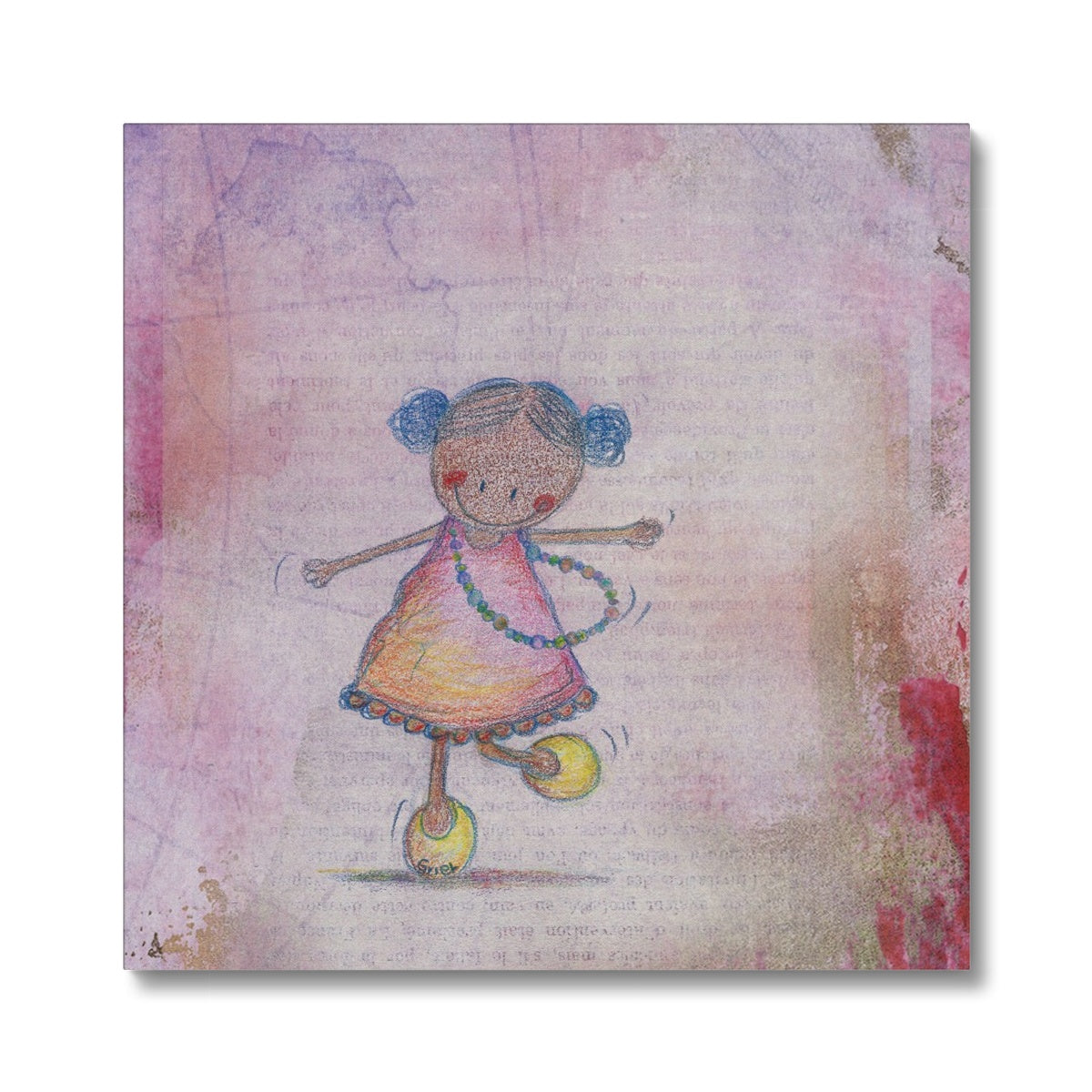 Pink cloud dance Canvas