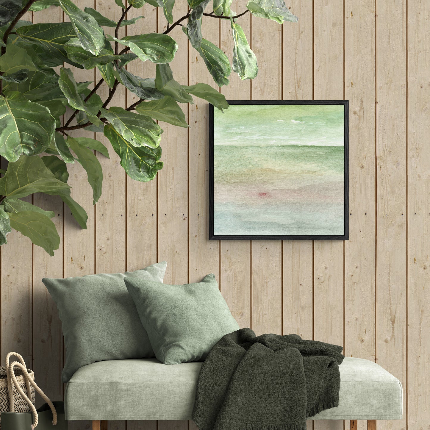 I remember this calm  - Eco Framed Canvas