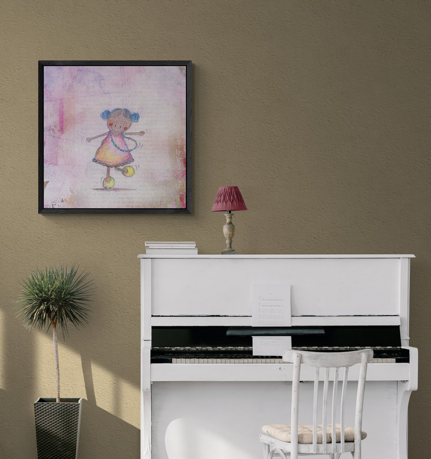 Pink cloud dance Canvas