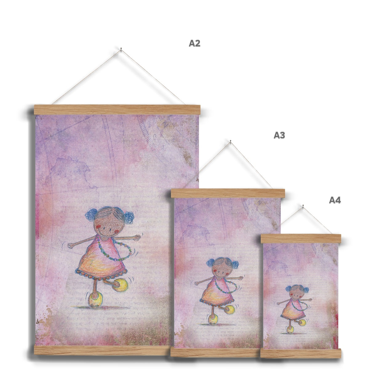 Pink cloud dance Fine Art Print with Hanger