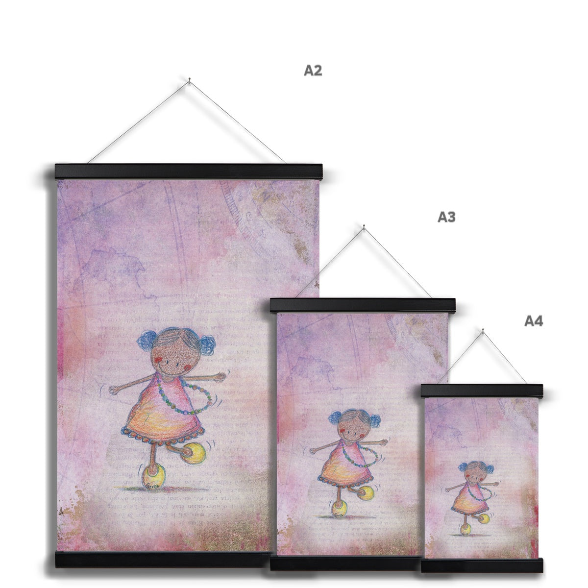 Pink cloud dance Fine Art Print with Hanger