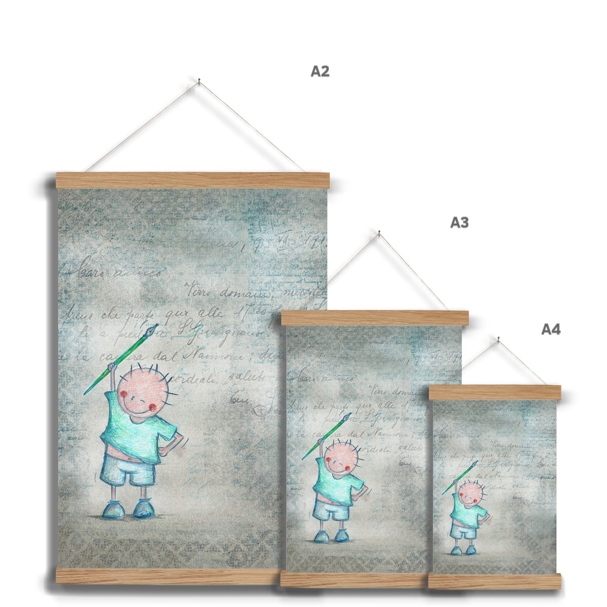P.S. Fine Art Print with Hanger