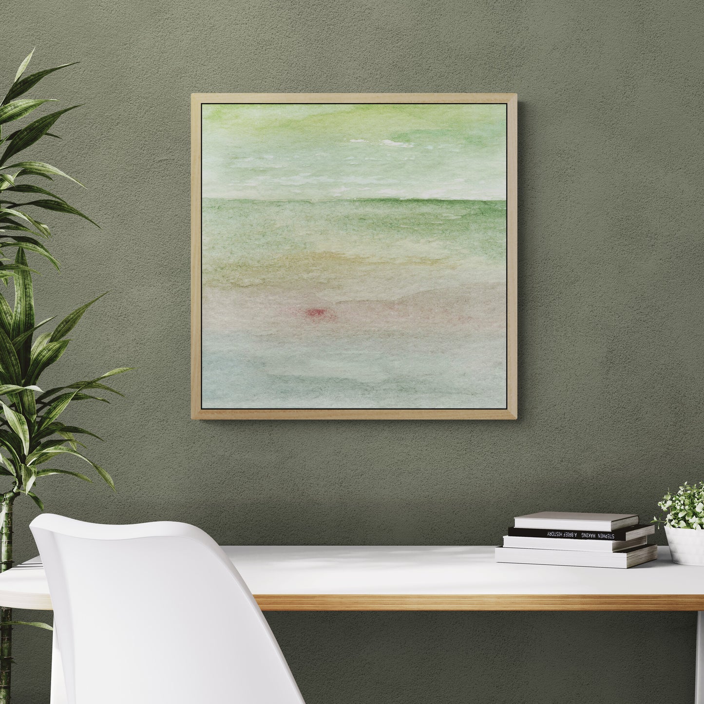 I remember this calm  - Eco Framed Canvas