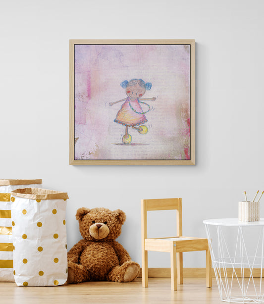 Pink cloud dance Canvas