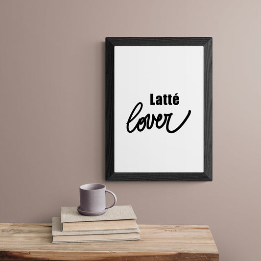 Latté lover Framed Print