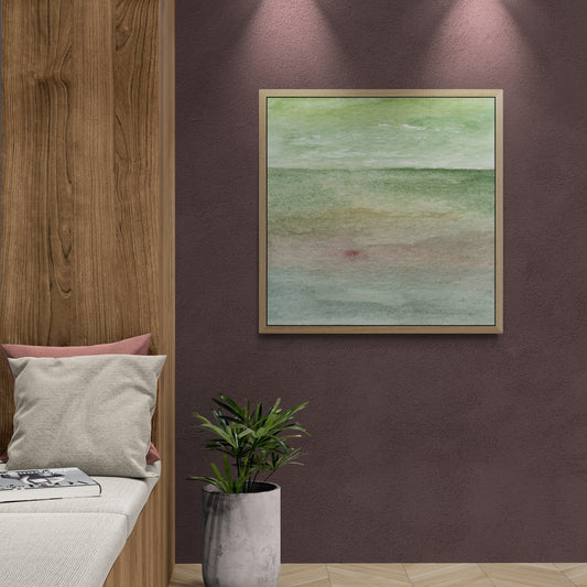 I remember this calm  - Eco Framed Canvas