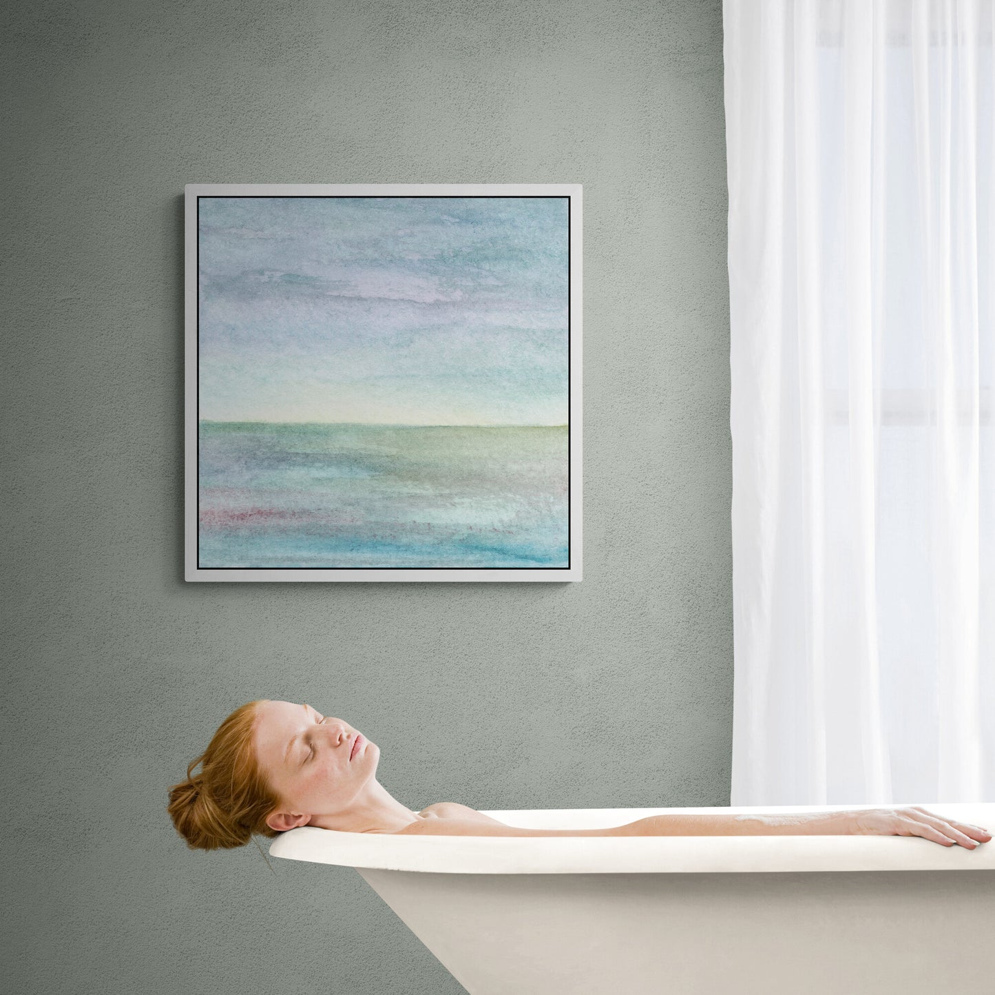 When calm finds me  - Eco Framed Canvas