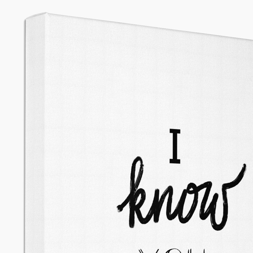 I know you can... Canvas