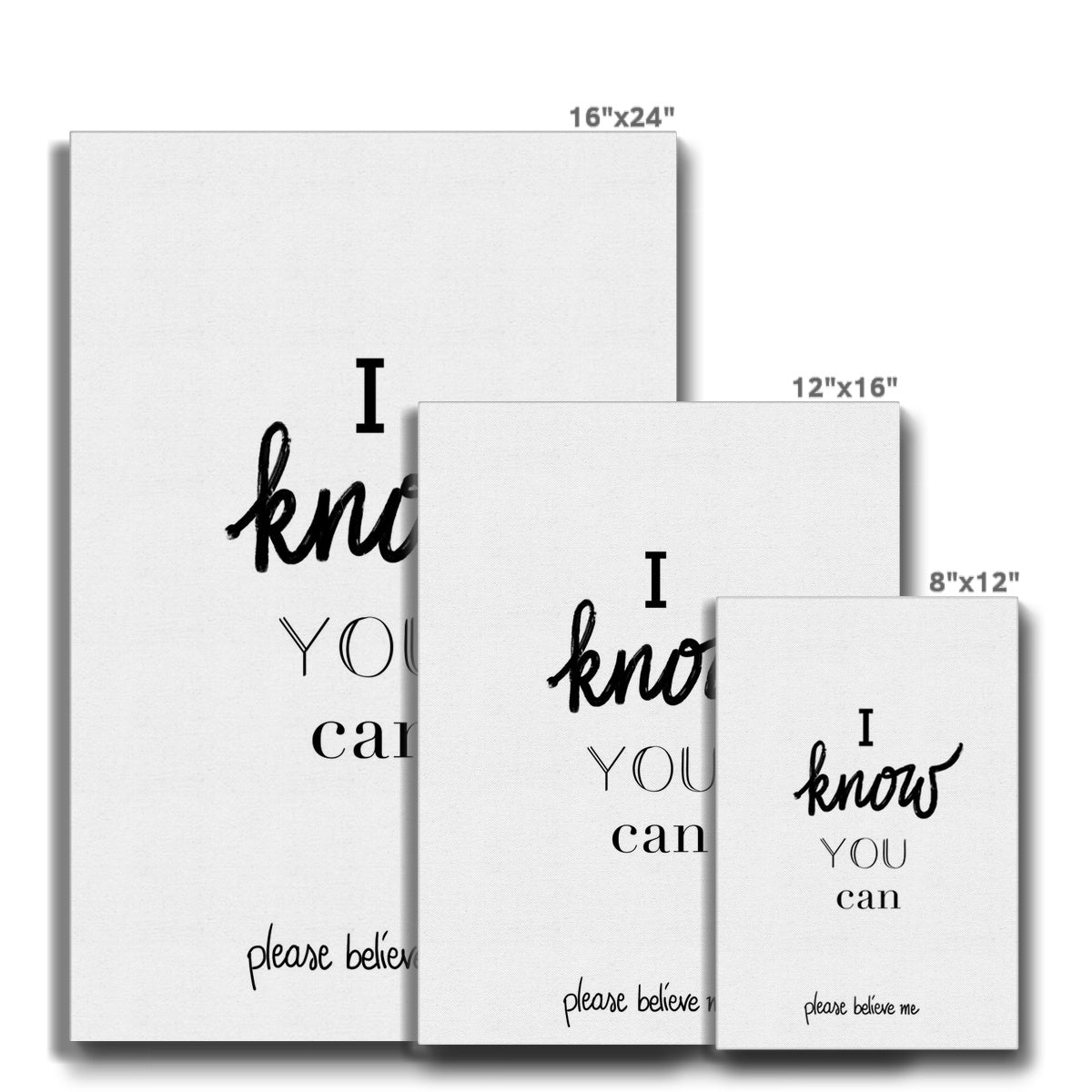 I know you can... Canvas